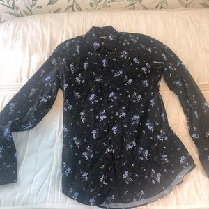 Express XS Slim button down dress up shirt